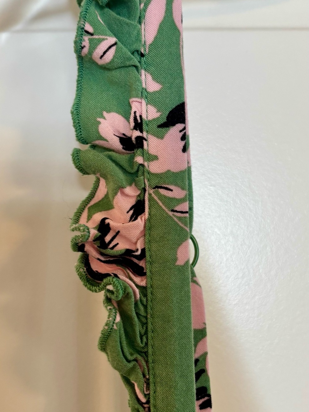torrid Green Floral Smocked Sundress with Pink Details - Picture 4 of 11